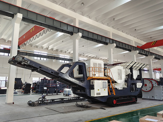 Impianto di frantumazione di rifiuti di costruzione a motore a corrente alternata con una capacità di 70-300 tonnellate orarie