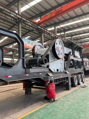 Ferro Grigio Trasportabile Mineria Calcare Mobile Pietra Impact Screen Rock Crusher Y3S1548F1010