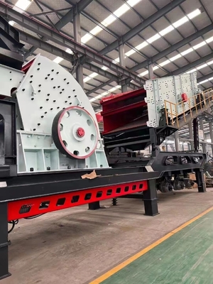 Ferro Grigio Trasportabile Mineria Calcare Mobile Pietra Impact Screen Rock Crusher Y3S1548F1010