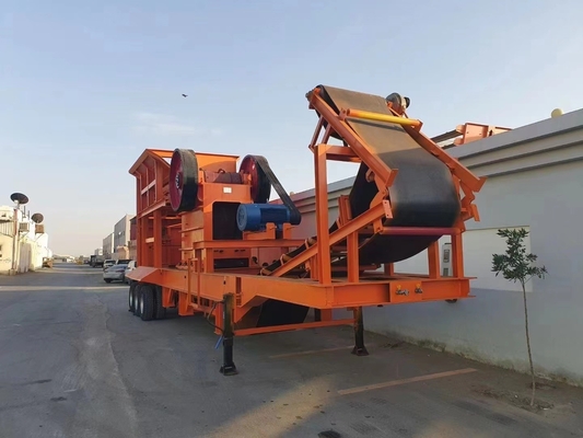 80-200tph Capacità Calcare portabile PE750*1060 Macinatore di mascelle per la cava e l'estrazione mineraria