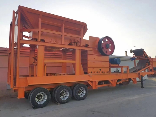 80-200tph Capacità Calcare portabile PE750*1060 Macinatore di mascelle per la cava e l'estrazione mineraria