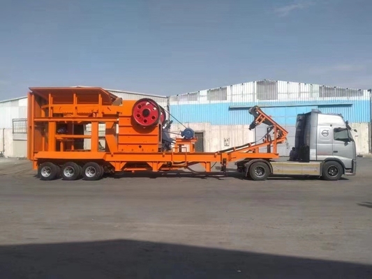 80-200tph Capacità Calcare portabile PE750*1060 Macinatore di mascelle per la cava e l'estrazione mineraria