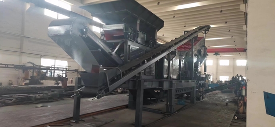 Macchina per la frantumazione mobile di granito 100 T / H richiesta personalizzata