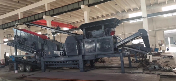 Macchina per la frantumazione mobile di granito 100 T / H richiesta personalizzata