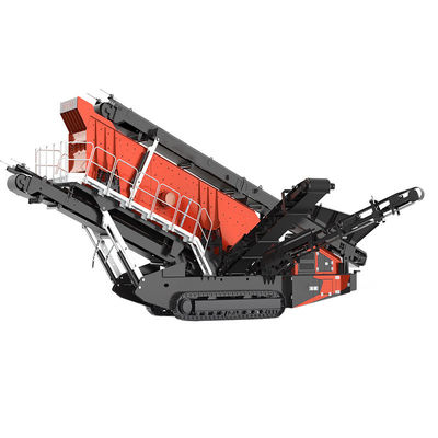 Crusher mobile di mascella a traccia di pietra dura con schermo vibratore fornitura permanente di ricambi