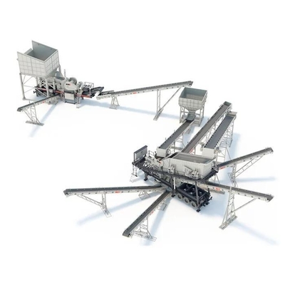 YD938E69/YD1142E710/YD1349E912 Macinatrice mobile primaria di mascella con capacità da 150 a 300 tonnellate orarie