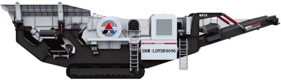 Impianto di frantumazione mobile di 146 kW con alimentatore e motore diesel 1 anno dopo il servizio di vendita