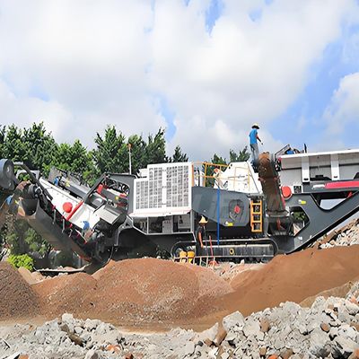 Impianto mobile di frantumazione e screening dei coni a effetto mascella con servizio post-vendita di 1 anno