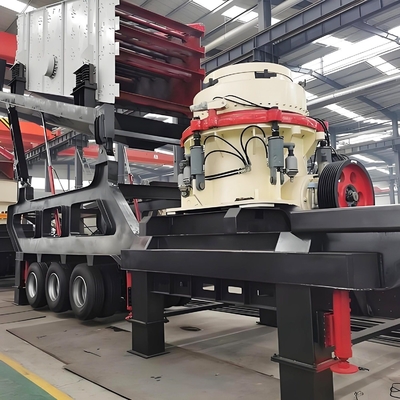 Customization Mobile Cone Crushing and Screening Station con potenza motore da 75 a 264,5 kW