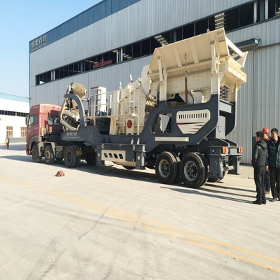Concrussione mobile della mascella di roccia Concrussione di pietra a 150-300 tonnellate all'ora Capacità e fornitura permanente di ricambi