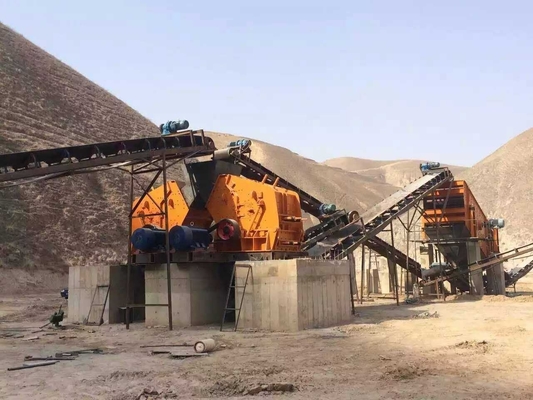 Impianto di produzione di aggregati di pietra mineraria per la linea di frantumazione della mascella standard sul mercato