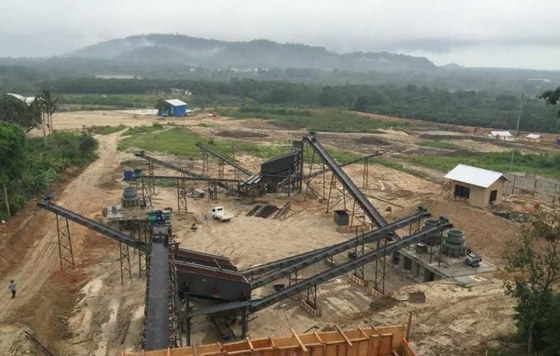 Impianto di produzione di aggregati di pietra mineraria per la linea di frantumazione della mascella standard sul mercato