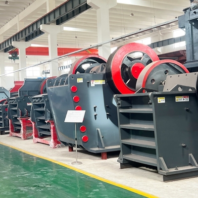 Rocks Granite Marmo Pec Jaw Stone Crusher con convogliatore cintura di ingresso Dimensioni 0-410mm