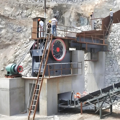 Combinazione di tipo stazione di frantumazione mascella per calcare di pietra calcarea calcarea granito basalto