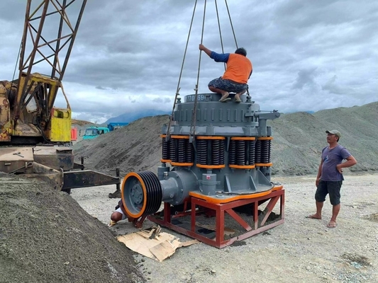 30-280kw Potenza del motore Personalizzazione di molla a molla conicale per il minerale fragile di durezza media