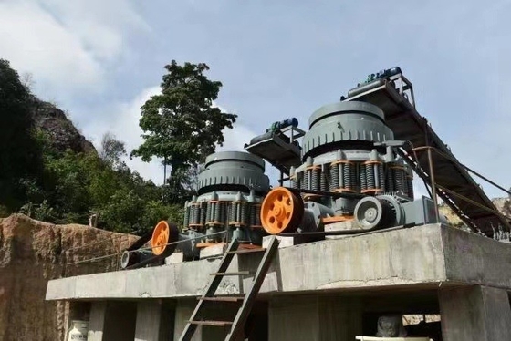 30-280kw Potenza del motore Personalizzazione di molla a molla conicale per il minerale fragile di durezza media