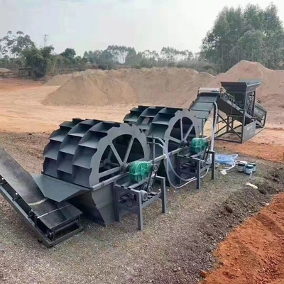 Lavatrice di sabbia a ruota con velocità di rotazione 5-21r/min Motore tipo motore a corrente alternata