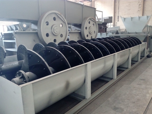 Lavatrice di sabbia a spirale con capacità T/H 100-350tph con potenza motore 11-18.5kw