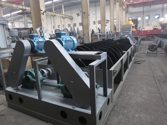 Lavatrice di sabbia a spirale con capacità T/H 100-350tph con potenza motore 11-18.5kw